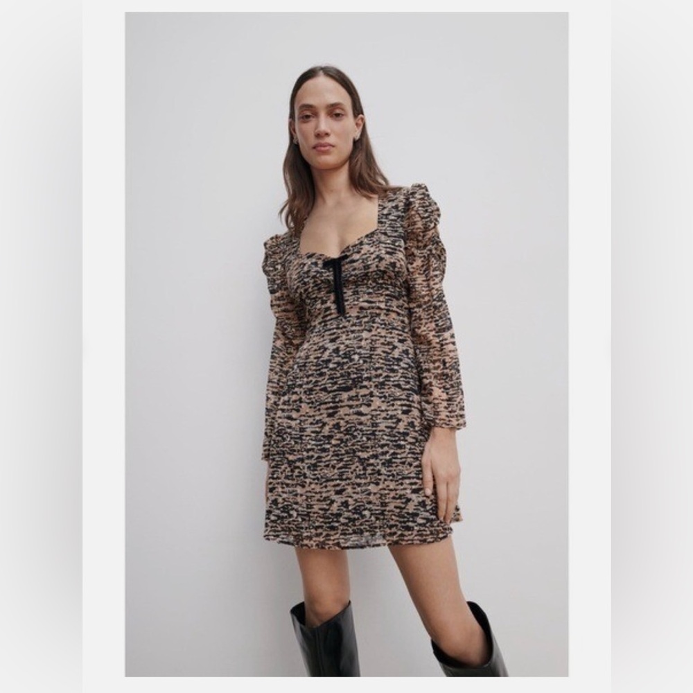 ZARA Women's Animal Print Mini Dress size Small